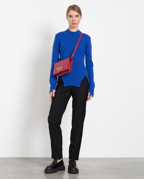 Alexander McQueen Blue textured cashmere jumper 710275Q1A3Q