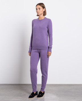 Babe Pay Pls Purple cashmere jumper and joggers suit MD9671307341PF