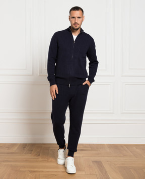 Cashmere&Whiskey Blue cashmere sweatpants MU8641307341PF