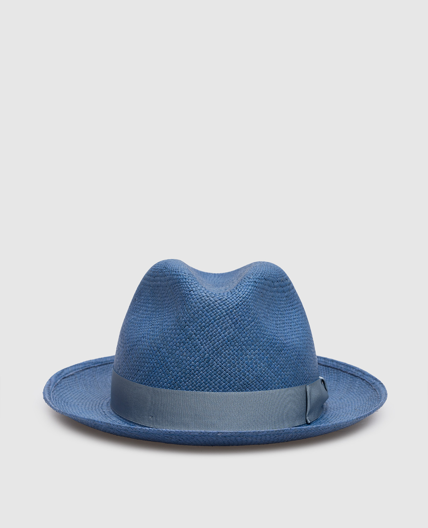 

Federico blue straw hat Borsalino