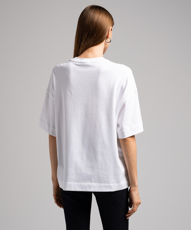 Tシャツ・カットソー alexander mcqueen PHOTOGRAPHIC ORCHID T-SHIRT Alexander McQueen - White t-shirt with Photographic Orchid