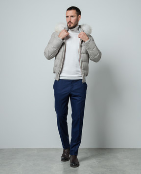 Enrico Mandelli Boston blue wool pants BOSTON4442