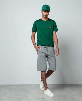 Dolce&Gabbana Green t-shirt with logo patch G8PT1TG7F2I