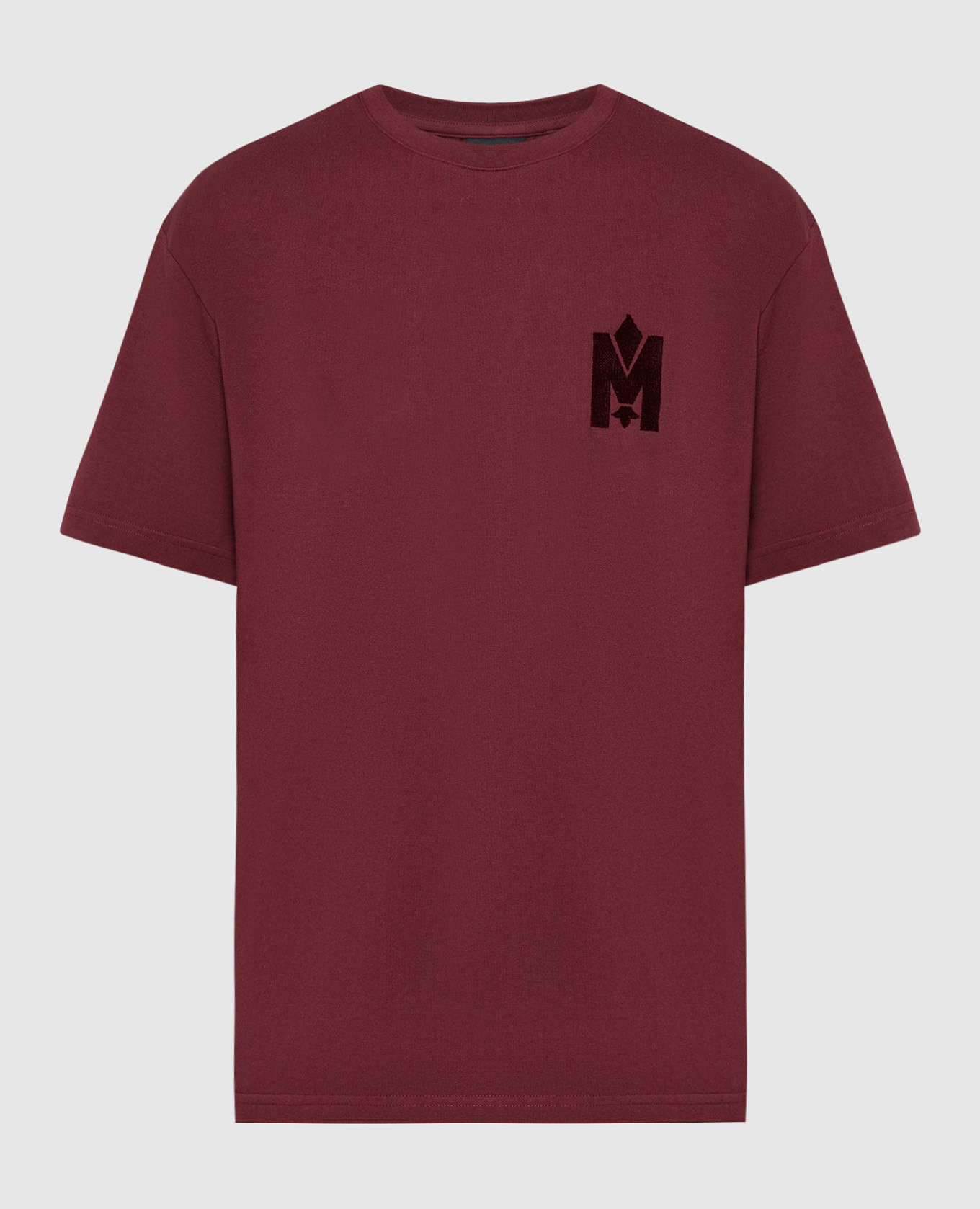 

Burgundy T-shirt Tee with logo Mackage, Бордовый