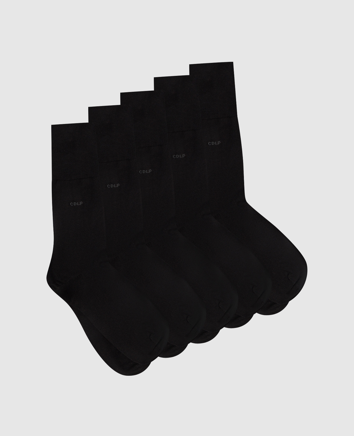 Set of black socks with logo cdlp