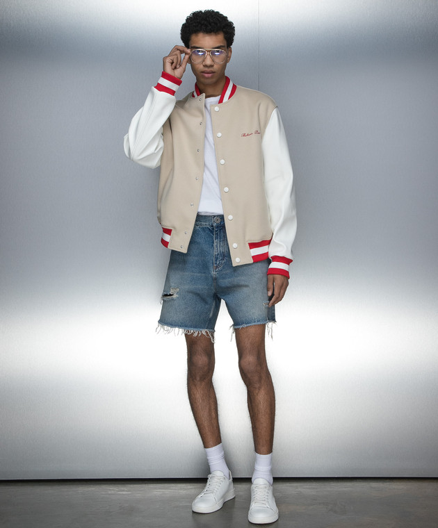 【送料&関税込】Balmain Beige Polyamide Blend Jacket 177564-2.jpg