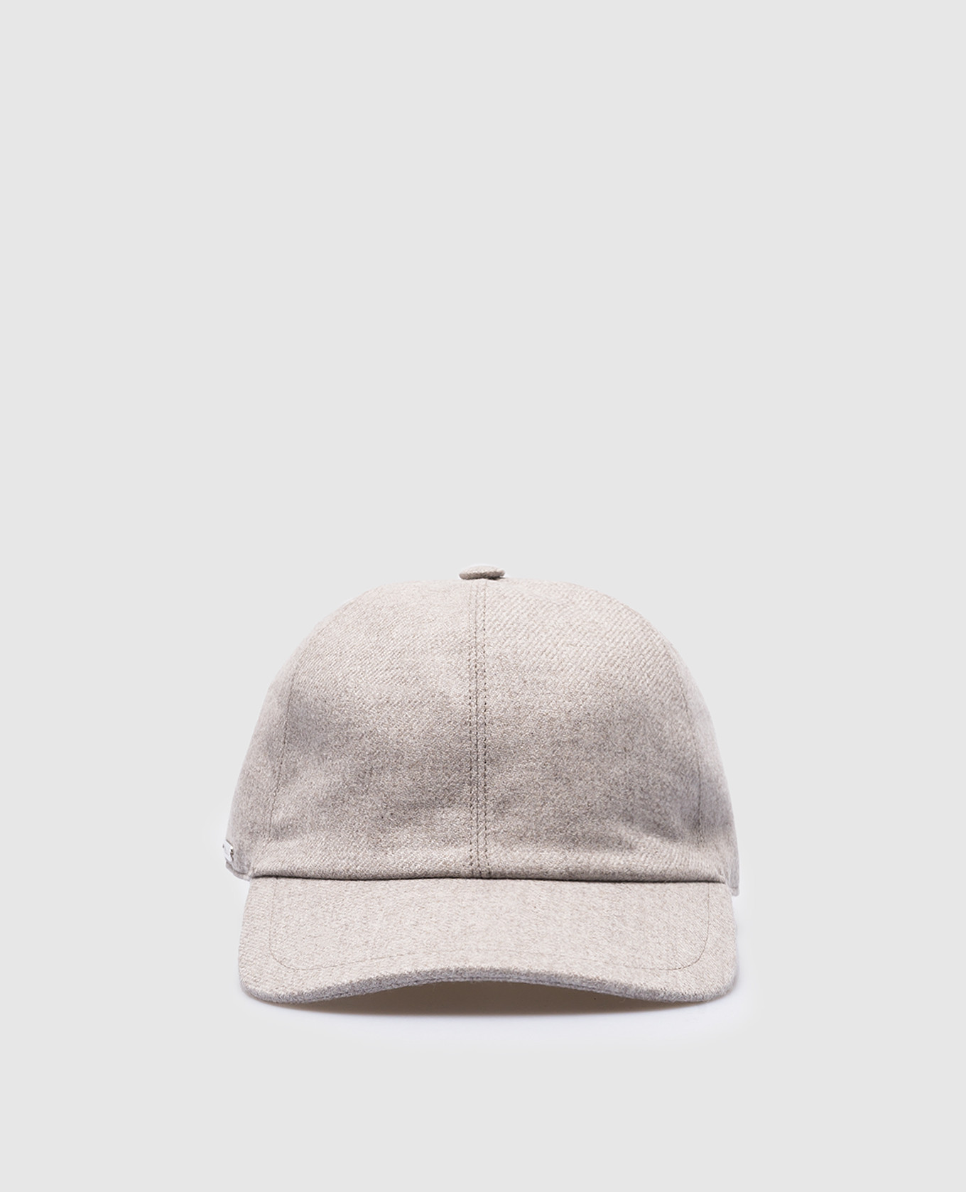 

Gray wool and cashmere cap Enrico Mandelli, Серый