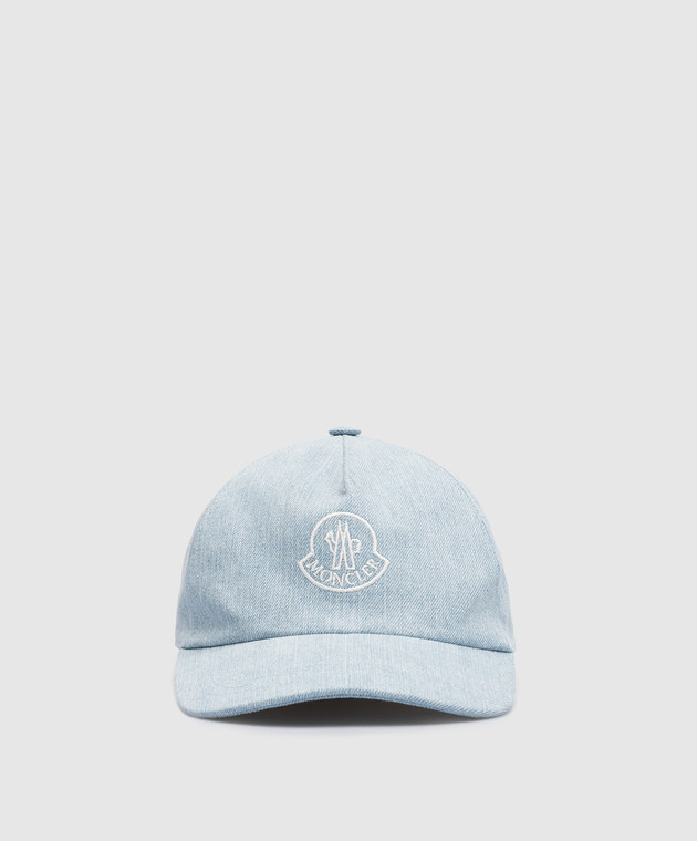 Moncler baby blue Embroidered baseball Cap Moncler Logo embroidery baseball cap - Light Blue  main image 4