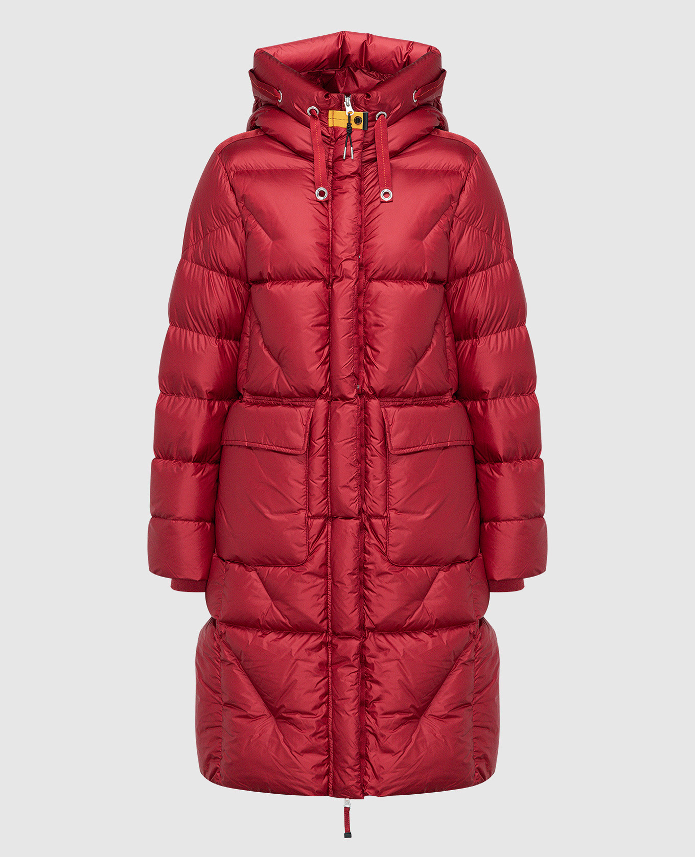 Leonie burgundy down coat with logo parajumpers