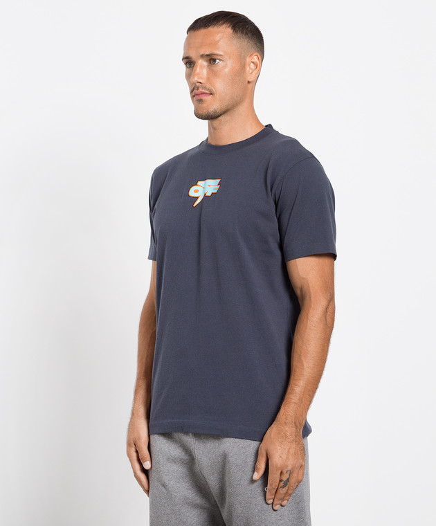 Off-White - Degradé Thund Skate T-shirt in charcoal with