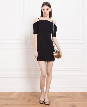 Max Mara Sportmax Black Gesso Sheath Dress GESSO