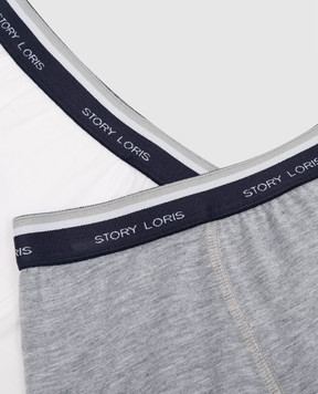 Story Loris Children's set of boxer briefs with a logo 1719746
