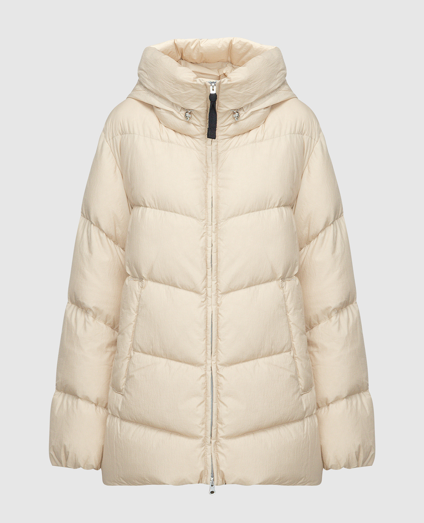 Amane beige down jacket with logo parajumpers