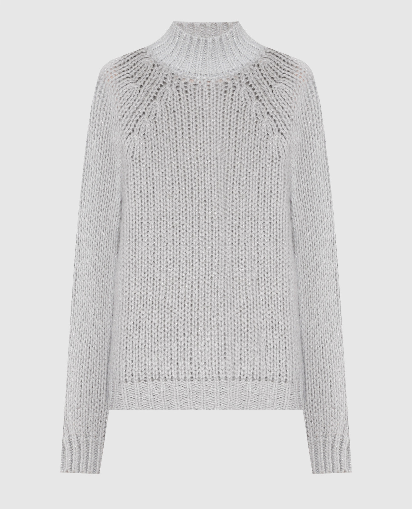 Gray sweater with lyric peserico
