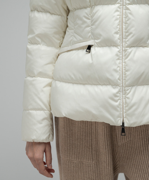 Moncler Avoce beige down jacket with logo patch 1A00075539ZD buy with Portugal delivery at Symbol