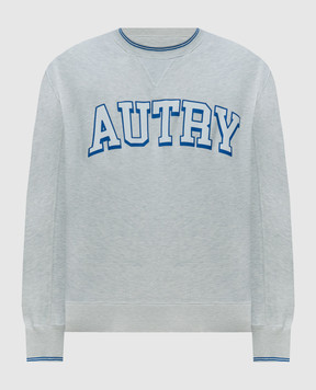 AUTRY Gray sweatshirt with logo print A24ESWPM522M
