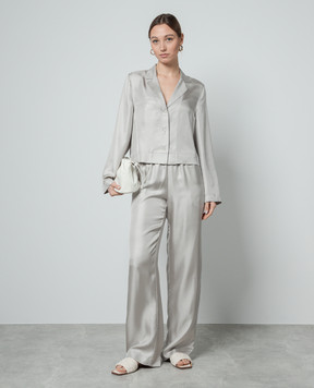 Lou Lou Studio ALOMA gray silk blouse ALOMA