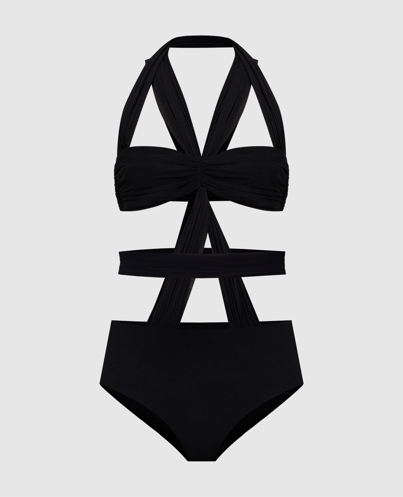 

Black bodysuit with drape Philosophy di Lorenzo Serafini