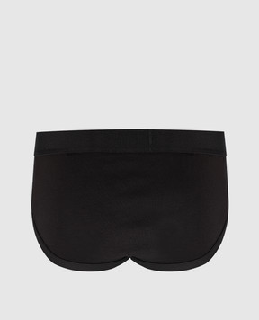 Tom Ford Black briefs with contrast logo print T4LC11040
