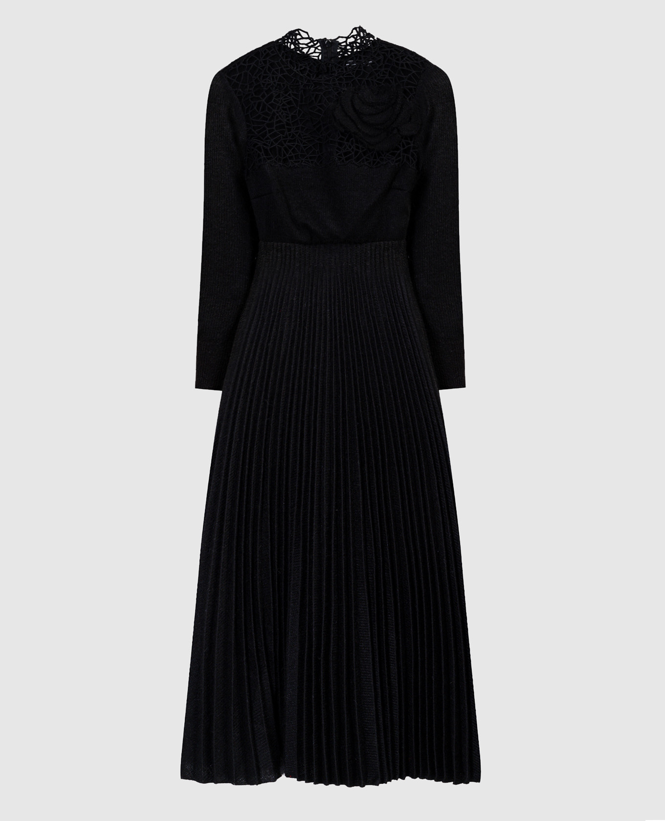 Black pleated dress Ermanno Scervino