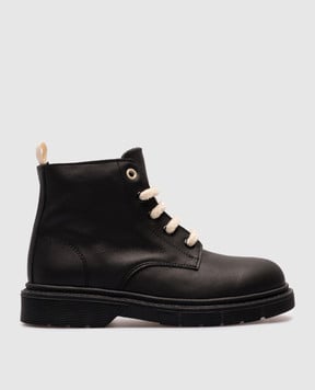 Zecchino D'oro Children's black leather shoes A1616232729