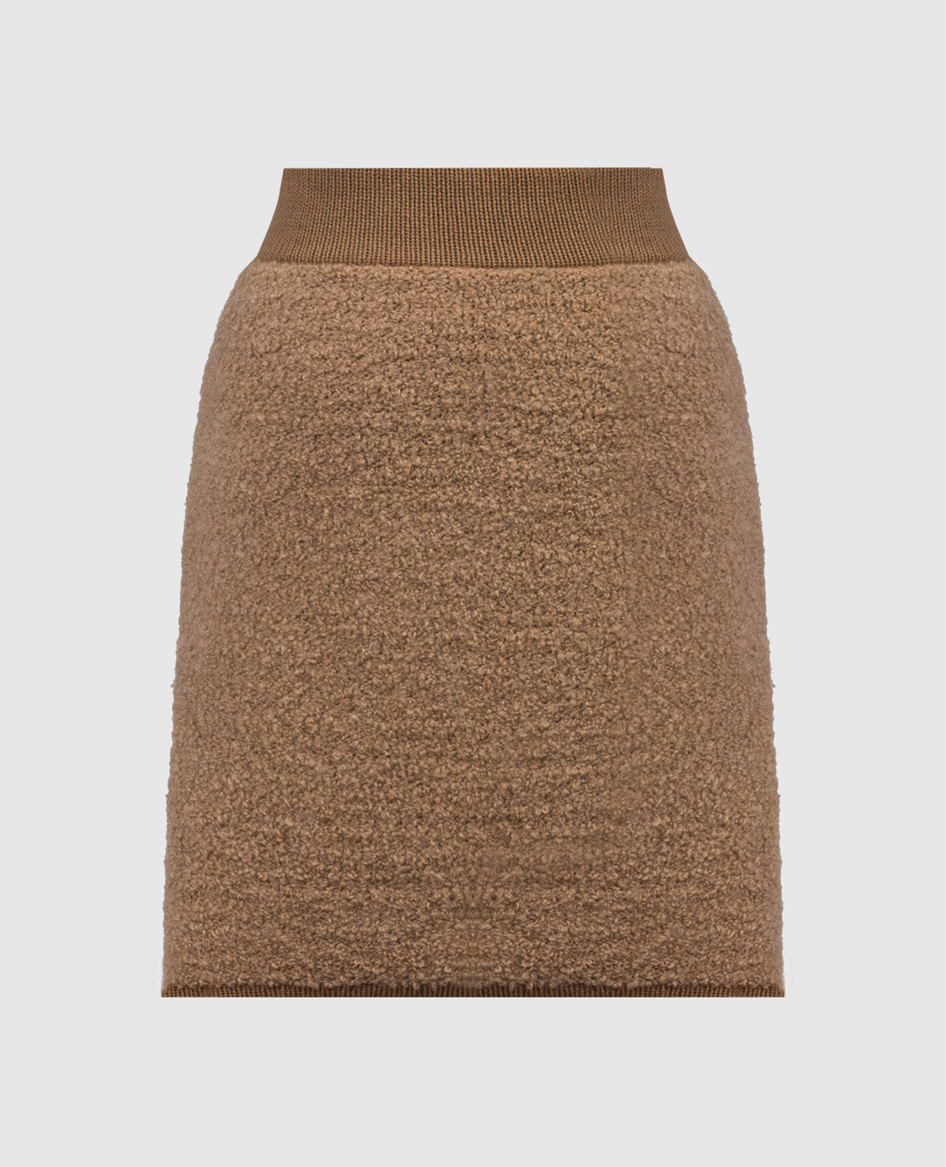 

Brown mini skirt made of wool and cashmere in bouclé Dolce&Gabbana