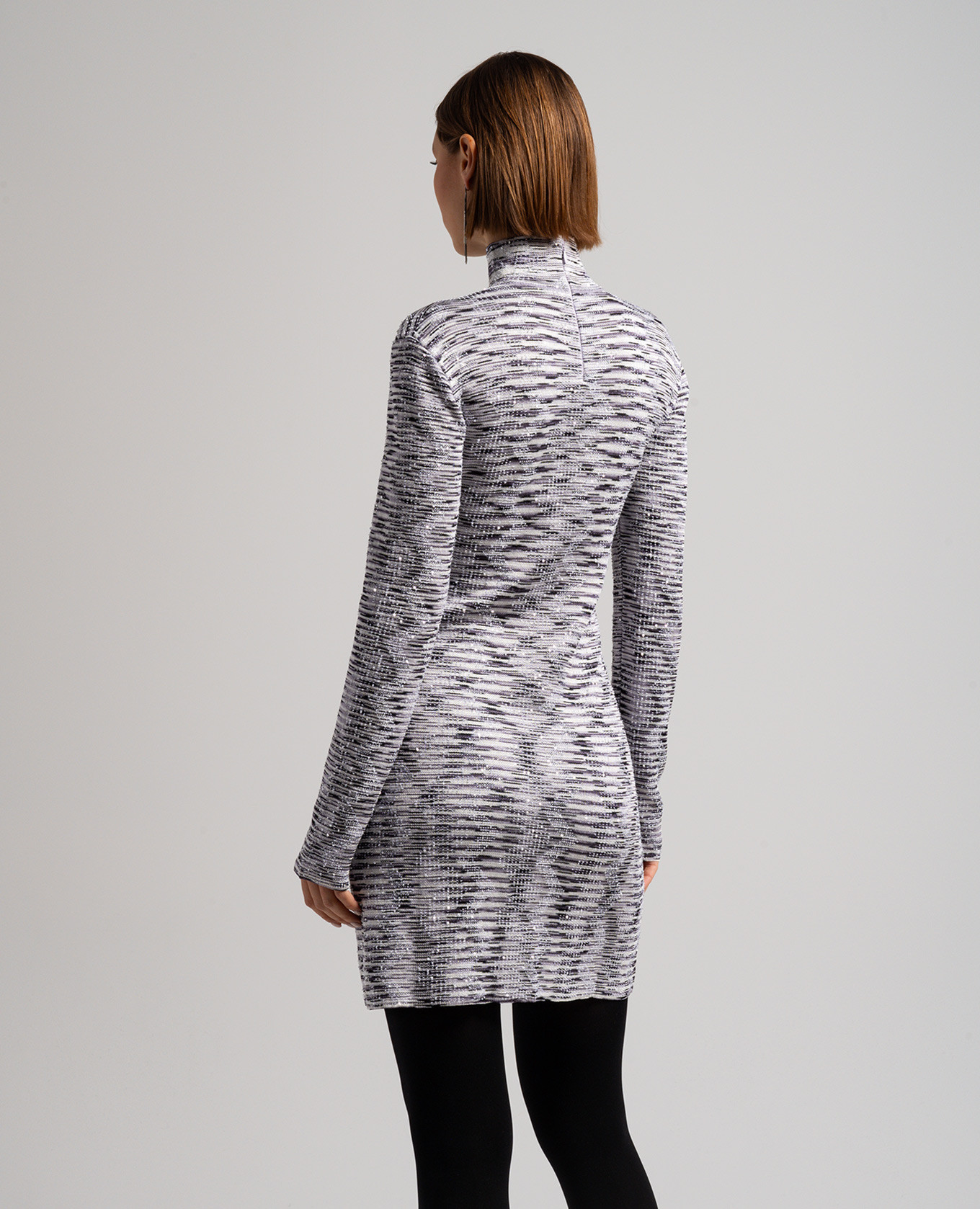 White striped dress with sequins Missoni 4