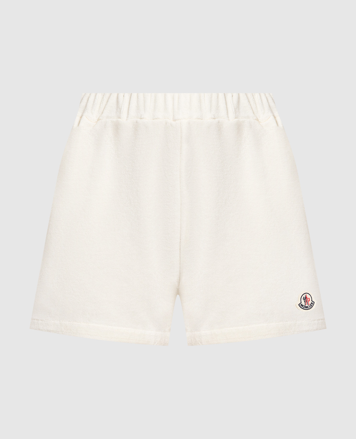 

Beige shorts with logo Moncler