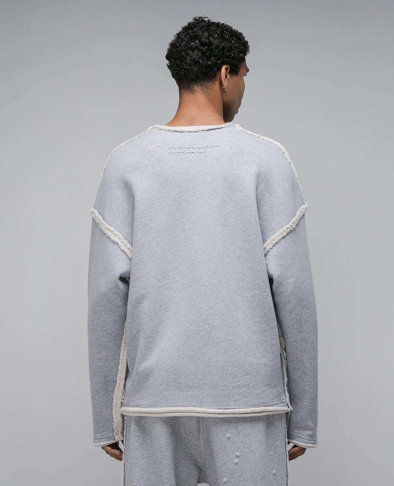 

Gray pullover with accent seams and inscriptions Dolce&Gabbana, Серый