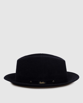Borsalino Blue hat with logo 390083