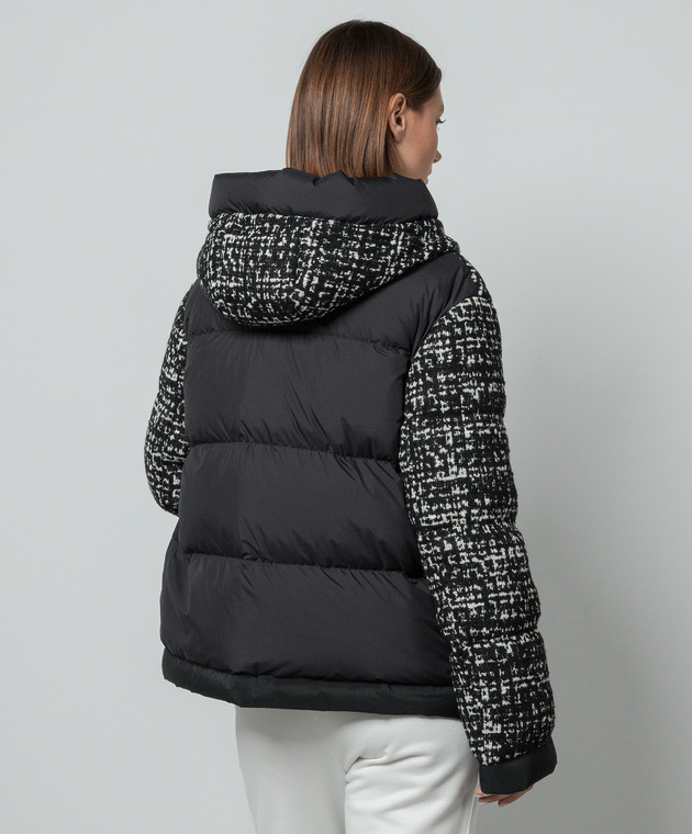 Moncler - Orange combined black down jacket 1A0007059711 - shop