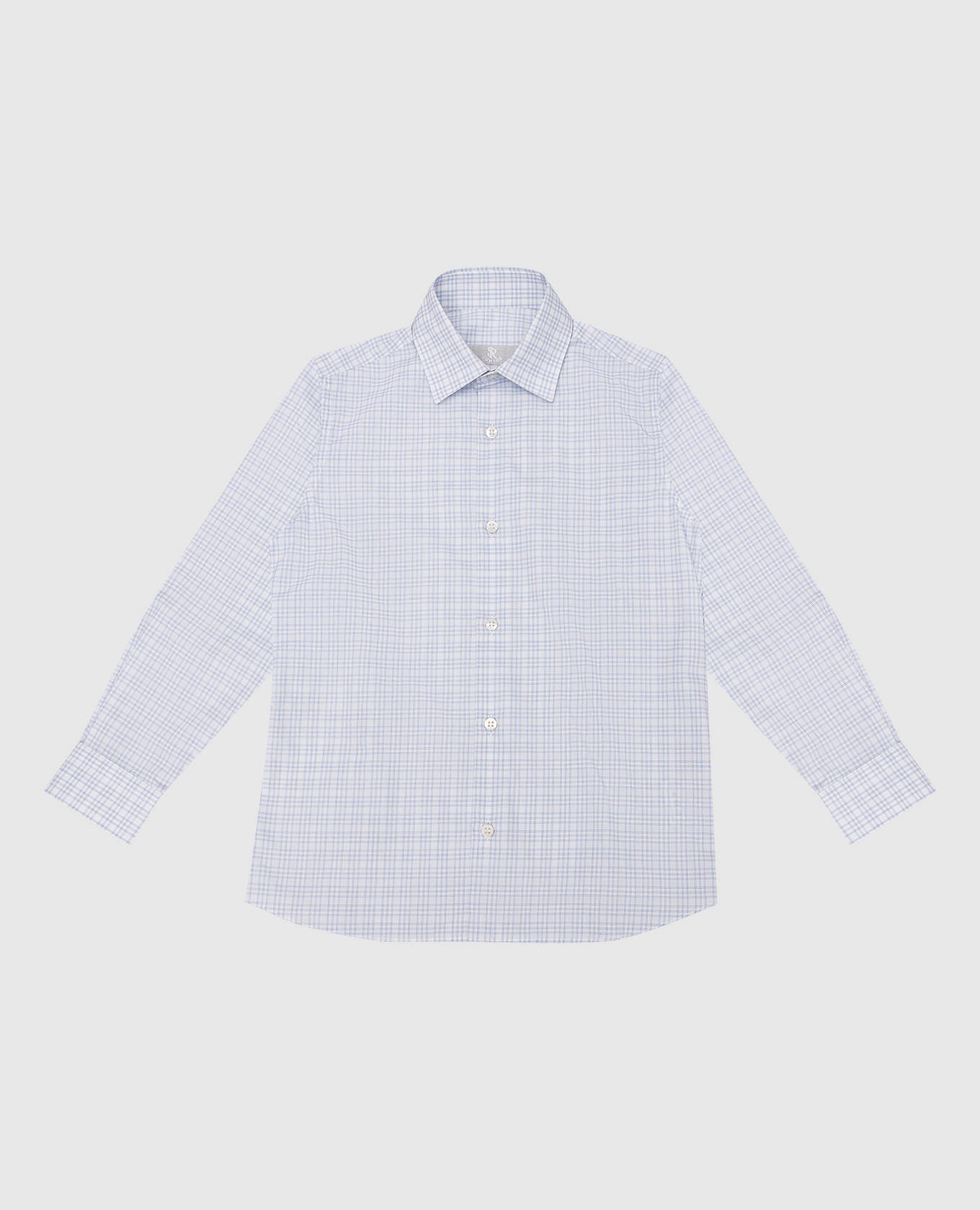 

Children's white checked shirt Stefano Ricci