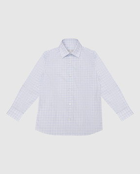 Stefano Ricci Children's white checked shirt YC002317LJ1949