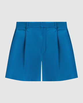 Simonetta Ravizza Blue leather shorts S02ST09L1