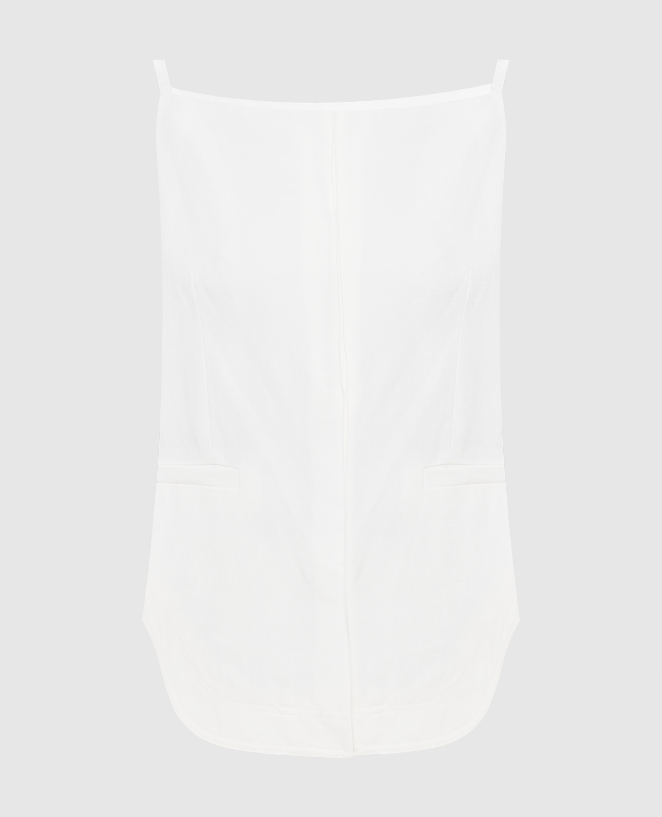 

White MIHANT top with linen Lou Lou Studio