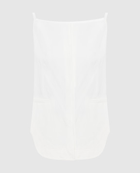 Lou Lou Studio White MIHANT top with linen MIHANT