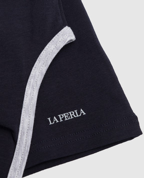 LA PERLA Children's blue T-shirt 54046814