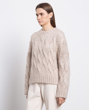 Brunello Cucinelli Beige sweater with lurex MMA371400