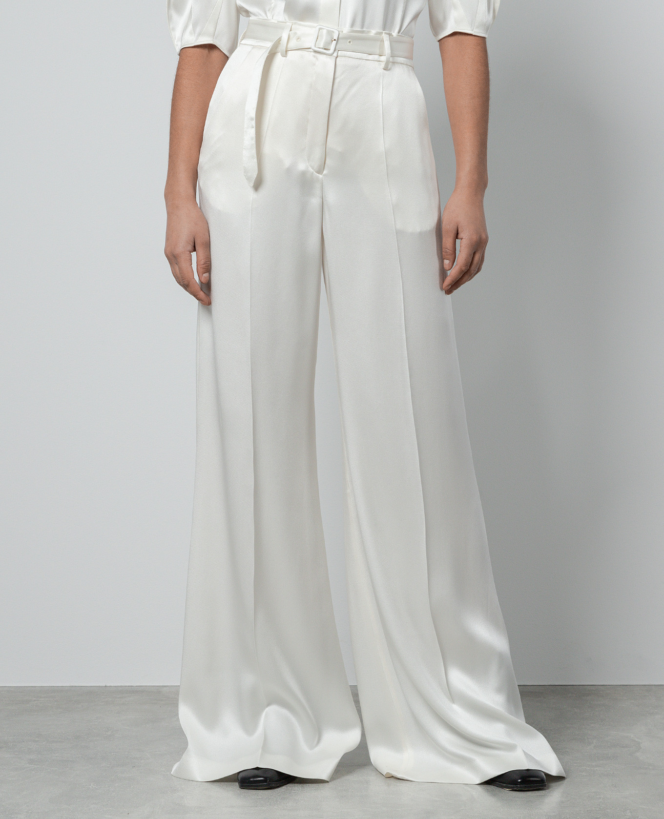 

White Mabon silk flare pants Gabriela Hearst