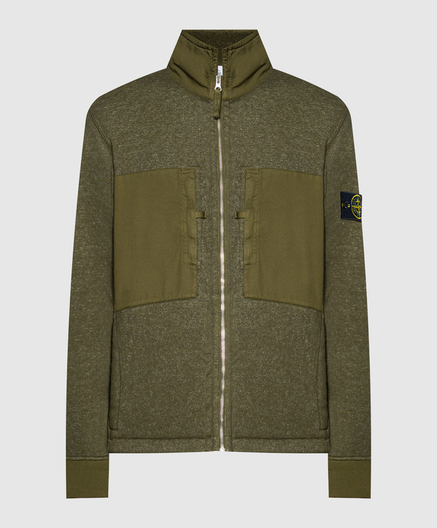 Khaki stone island jacket best sale