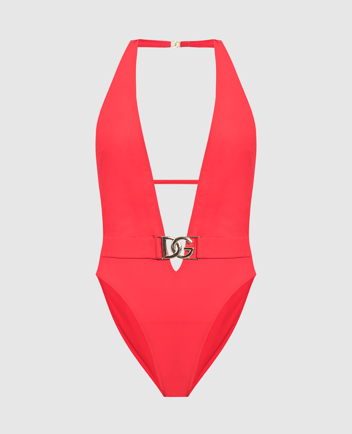 Reducere Dolce&Gabbana Red swimsuit with DG logo