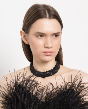 Marc Le Bihan Black choker BRA129