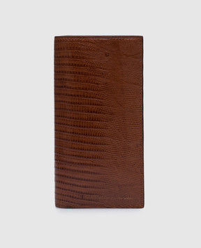 Brunello Cucinelli Brown leather wallet MWAMU163