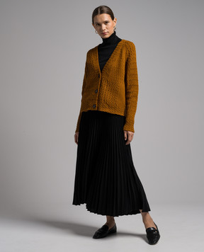 CO Brown cardigan with textured pattern 7966PCY