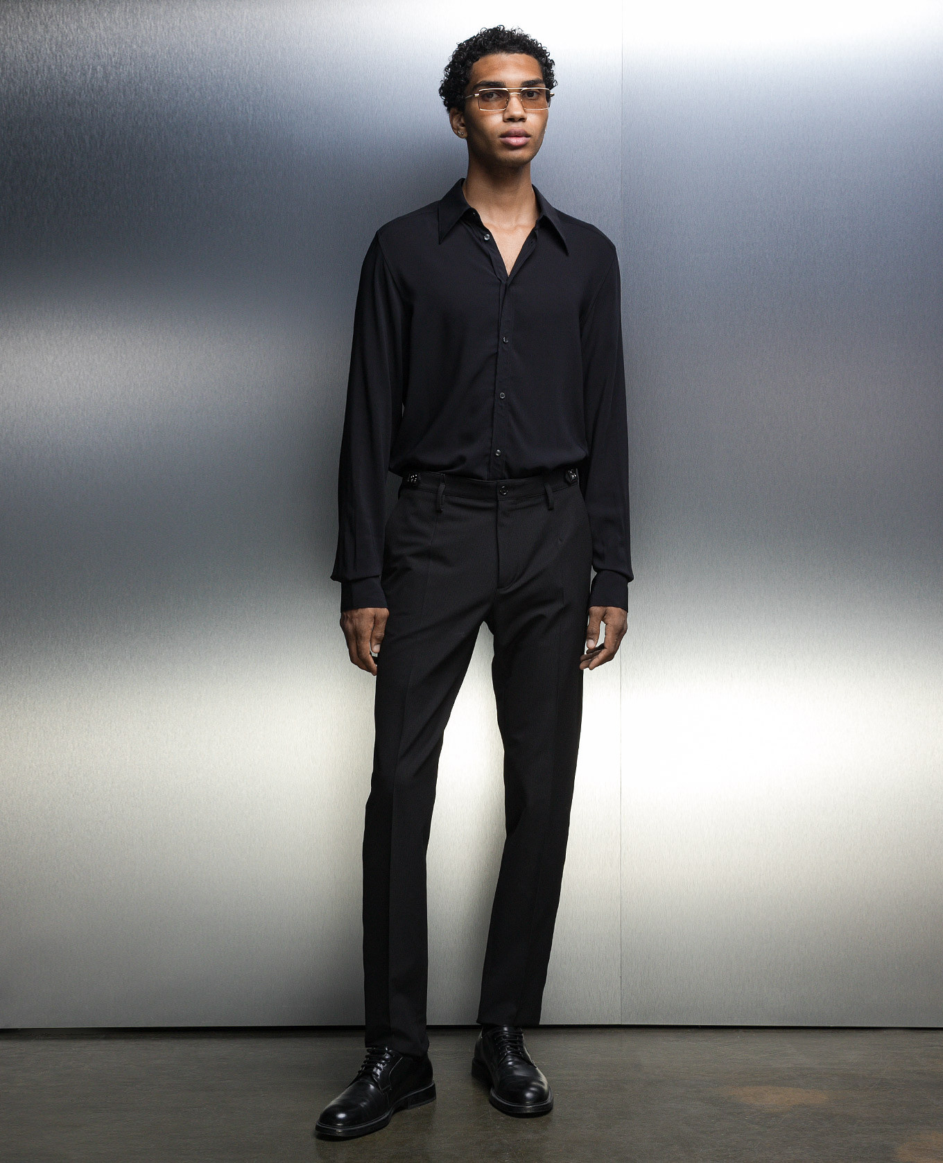 Black chiffon shirt Dolce&Gabbana 2