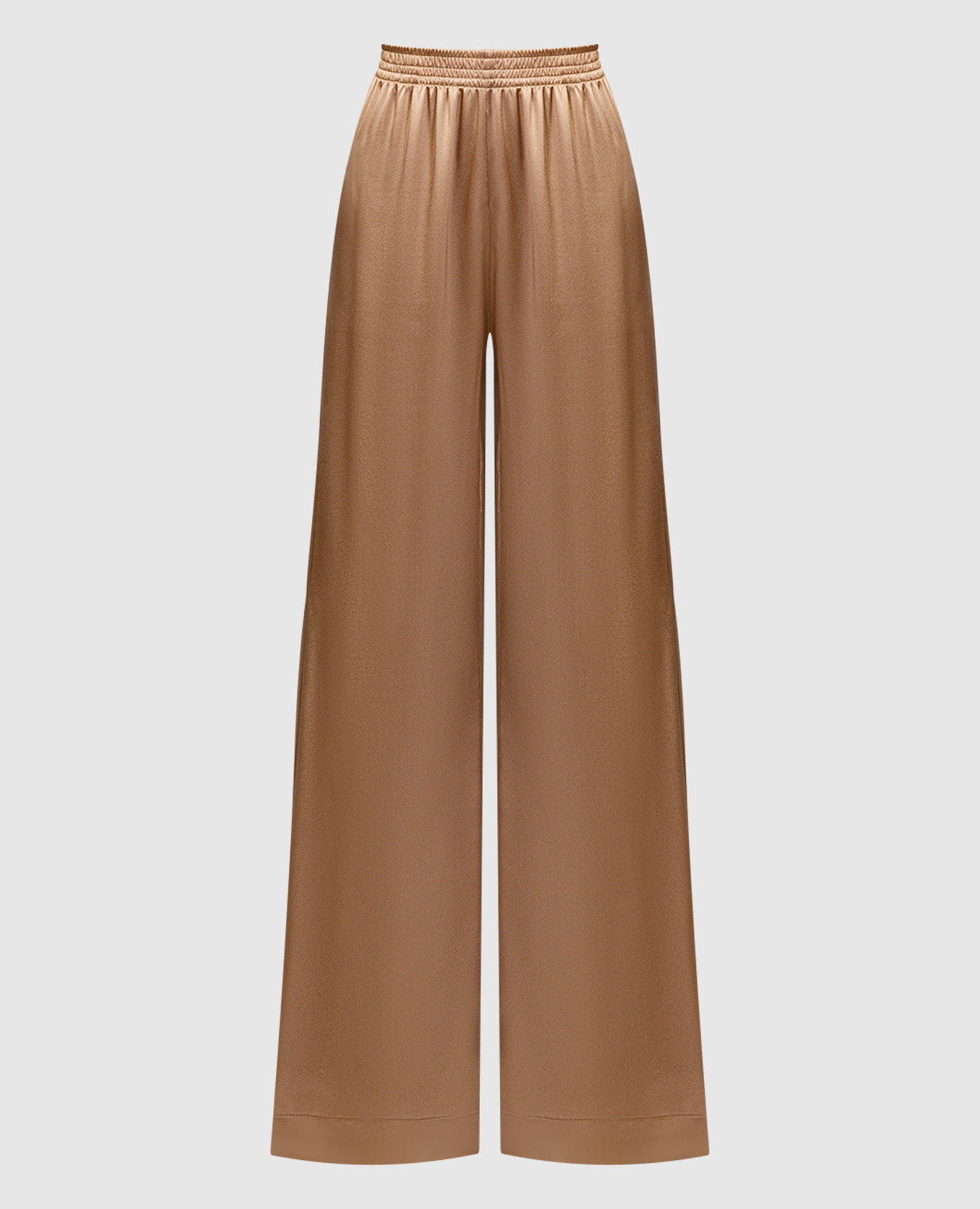 

Brown silk flared pants Ermanno Scervino