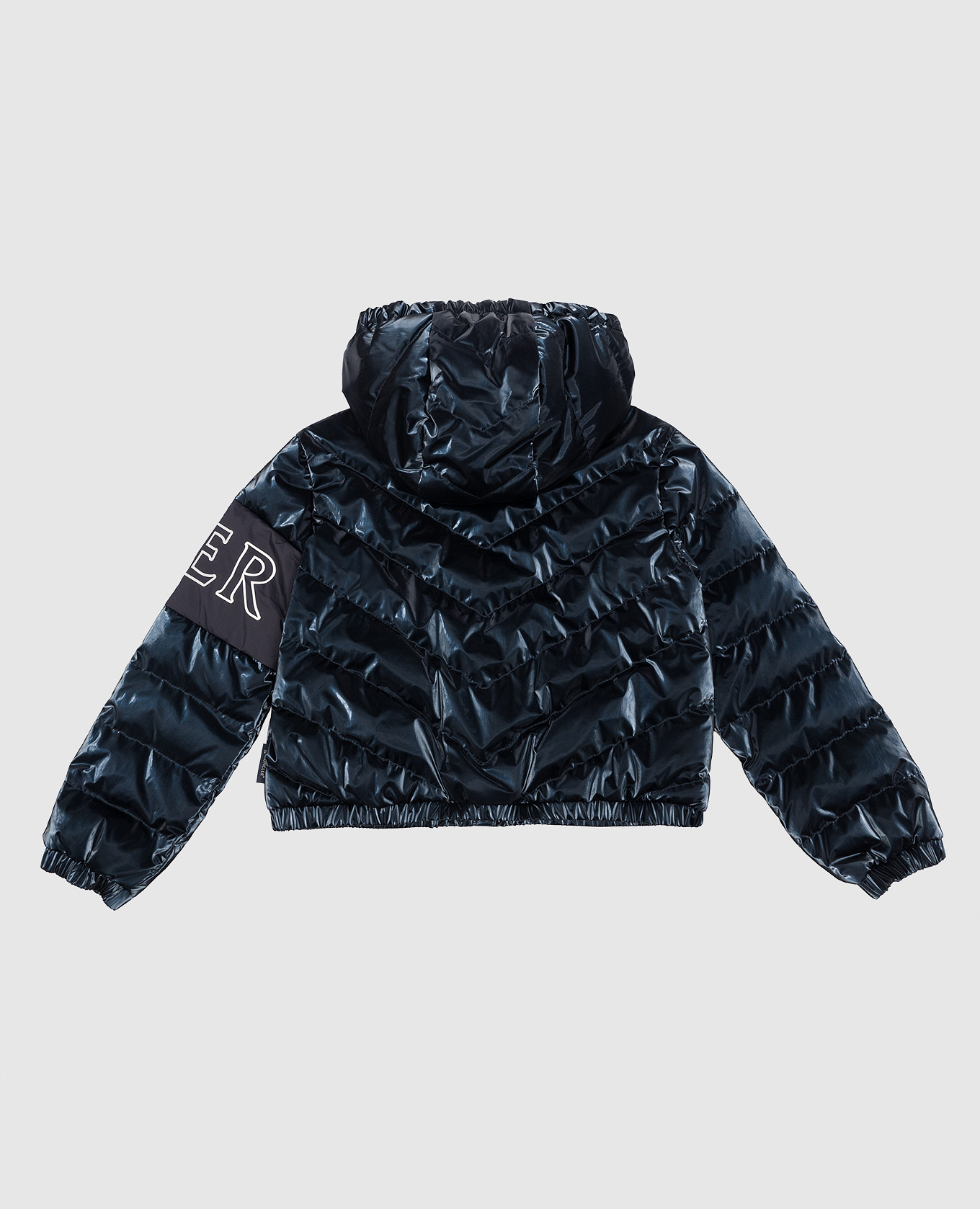 

Vonnes baby blue down jacket with logo Moncler ENFANT