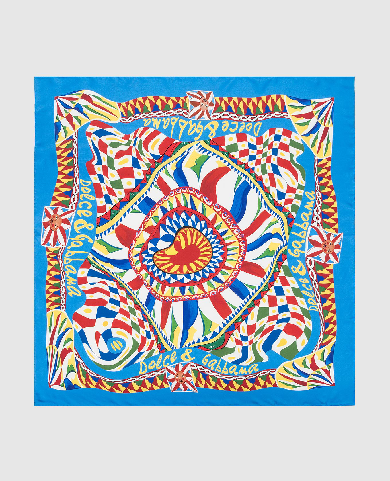 

Carretto print silk scarf Dolce&Gabbana, White