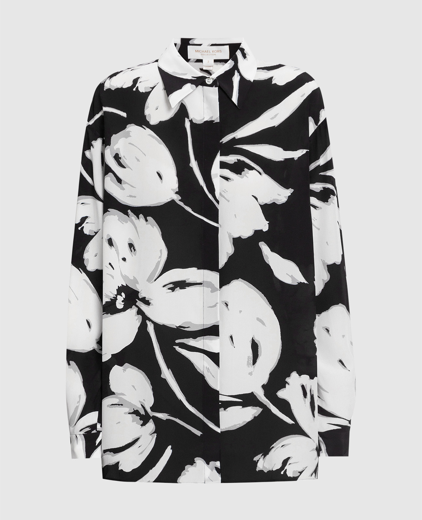 

Black silk blouse with floral print Michael Kors