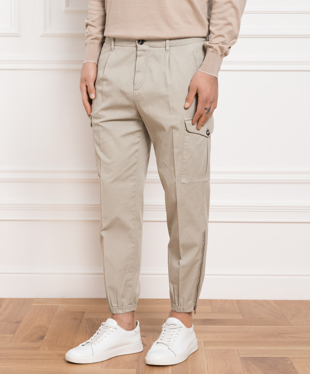 Brunello Cucinelli - Green cargo M289LH0640 - shop with European